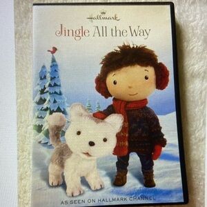 Hallmark Jingle All the Way DVD with Red and White Accents